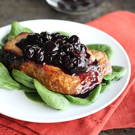 Blueberry Balsamic Pork Chops