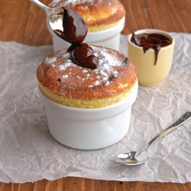 Spiced Pear Soufflés