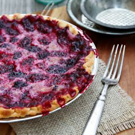 Blackberry Sour Cream Pie