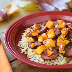 Roasted Butternut Squash & Kielbasa