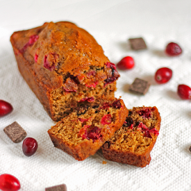 Choc Chunk Cranberry Gingerbread