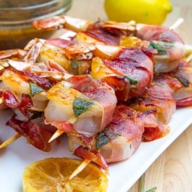 Shrimp Saltimbocca