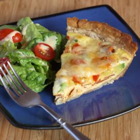 Turkey Club Quiche