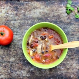 Shredded Turkey Enchilada Soup