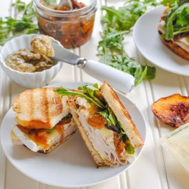 Turkey, Brie & Peach Panini