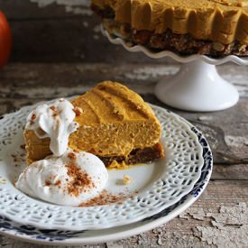 Raw Pumpkin Pie Cheesecake