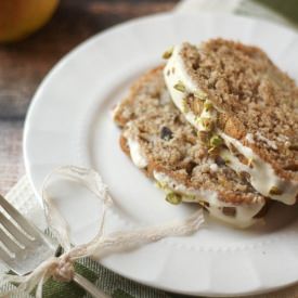 Spiced Pear & Pistachio Bread