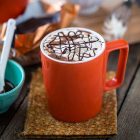 Hot Chocolate with PB Whipped Cream