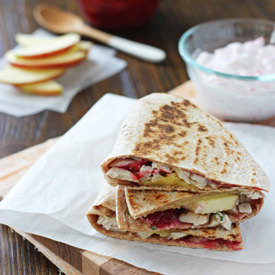 Turkey Apple Cranberry Quesadillas