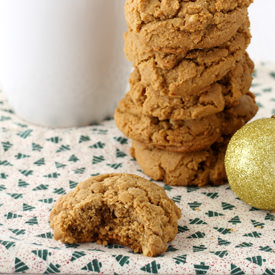 Peanut Butter Molasses Cookies