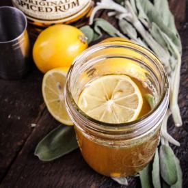 Meyer Lemon and Sage Hot Toddy