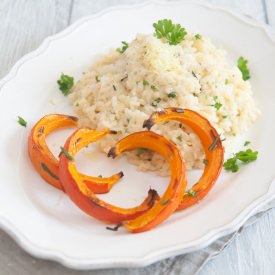 Lemon Risotto with Pumpkin