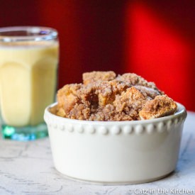 Egg Nog Baked French Toast