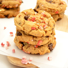 Peppermint and Biscoff Cookies