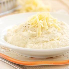 Cheesy Mashed Cauliflower