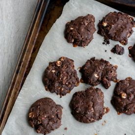 Chocolate Toffee Pecan Cookies