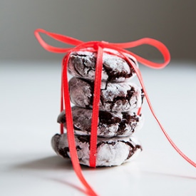 Peppermint Crinkle Cookies