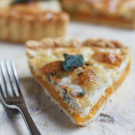 Pumpkin & Gorgonzola Quiche