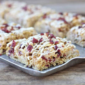 Cranberry Almond Cereal Bars