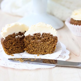 Sweet Potato Quinoa Flour Cupcakes