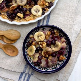 Baked Blueberry Banana Oatmeal