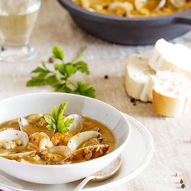 Verdinas Beans w/ Prawns and Clams
