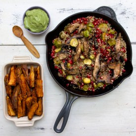 Roasted Brussel Sprout Quinoa