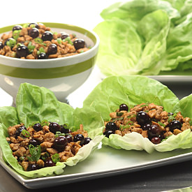 Blueberry Balsamic Chicken Wraps