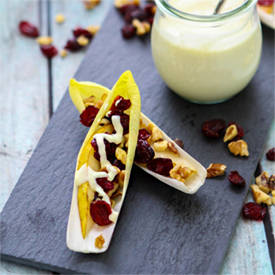 Endive Pear and Walnut Appetizer