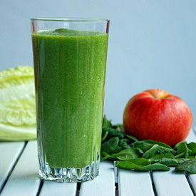 Green Smoothie with Romaine Lettuce