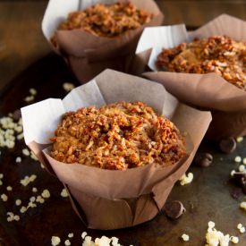 Sweet Potato Quinoa Crumble Muffins