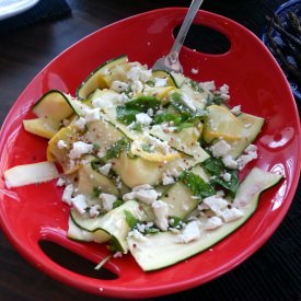 Shaved Squash Antipasto