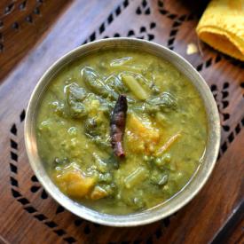 Palak (Spinach) Moong Dal