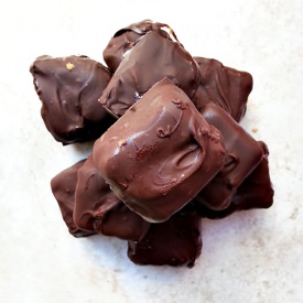 Chocolate Covered Cheesecake Bites