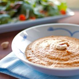 Roasted Carrot Cashew Soup