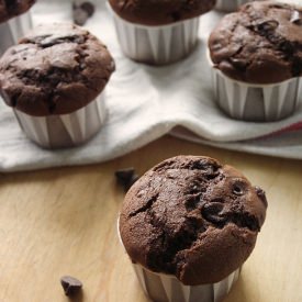 Chocolate Chocolate Chip Muffins