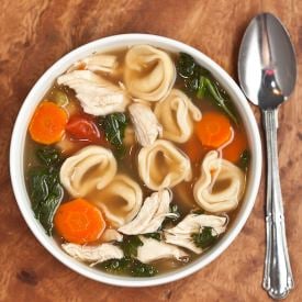 chicken vegetable tortellini soup