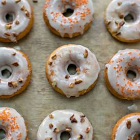 Pumpkin Maple Glazed Donuts