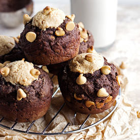 Skinny Choco-Peanut Butter Muffins