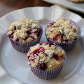 Meyer Lemon Cranberry Poppy Seed Muffins
