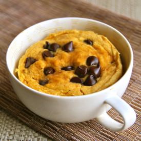 Chocolate Chip Pumpkin Mug Cake