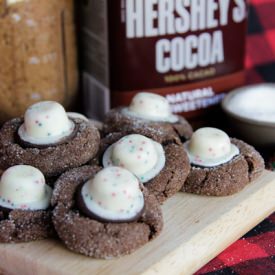 Chocolate Peppermint Blossoms