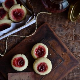 Rice Flour Jam Cookies