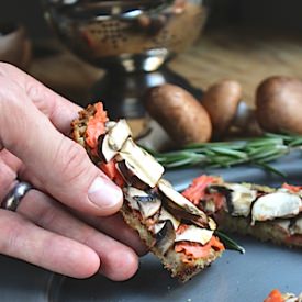 Salmon Mushroom Tartines