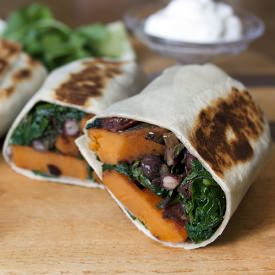 Sweet Potato and Black Bean Burrito