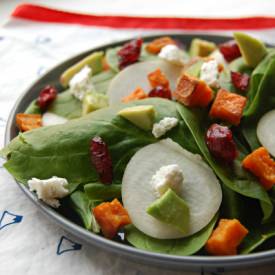 Sweet Potato Spinach Salad