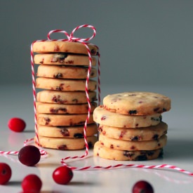 Dried Cranberry Shortbread Cookie