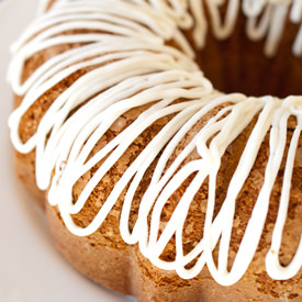 Spiced Eggnog Chocolate Chip Cake