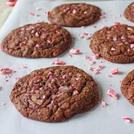 Double Chocolate Candy Cane Cookies