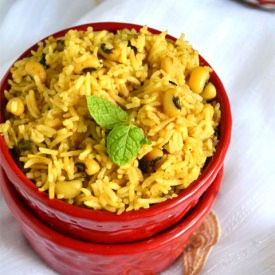 Lobia (Chawli) Biryani
